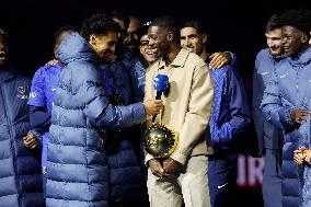 Ousmane Dembele Presents Ballon d'Or At PSG v Auxerre Match - Paris