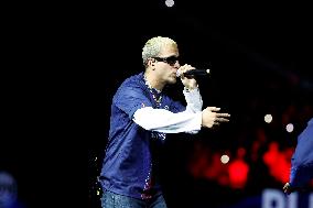 PLK Performs Concert At PSG v Auxerre Match - Paris