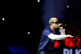 PLK Performs Concert At PSG v Auxerre Match - Paris