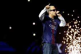 PLK Performs Concert At PSG v Auxerre Match - Paris