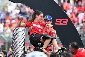 Marc Marquez Celebrates His 7th MotoGP World Champion Title - Japan