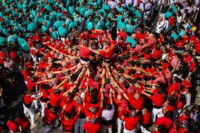 The Castellers day of La Merce Celebrations - Barcelona