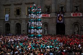 The Castellers day of La Merce Celebrations - Barcelona