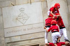 The Castellers day of La Merce Celebrations - Barcelona