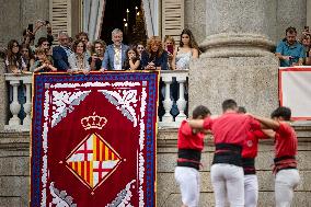 The Castellers day of La Merce Celebrations - Barcelona