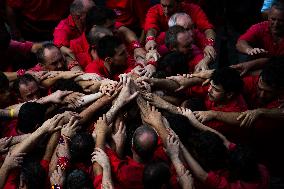 The Castellers day of La Merce Celebrations - Barcelona