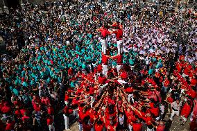 The Castellers day of La Merce Celebrations - Barcelona