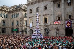 The Castellers day of La Merce Celebrations - Barcelona