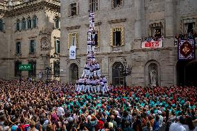 The Castellers day of La Merce Celebrations - Barcelona