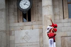 The Castellers day of La Merce Celebrations - Barcelona