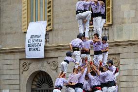 The Castellers day of La Merce Celebrations - Barcelona