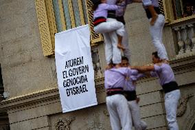 The Castellers day of La Merce Celebrations - Barcelona