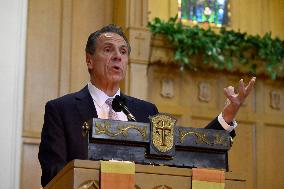 Andrew Cuomo Campaigns in Brooklyn