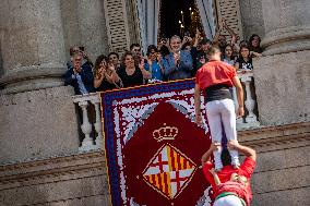 The Castellers day of La Merce Celebrations - Barcelona