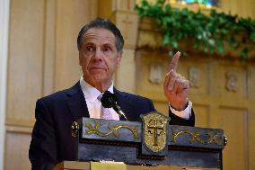 Andrew Cuomo Campaigns in Brooklyn