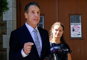 Andrew Cuomo Campaigns in Brooklyn