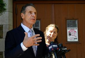 Andrew Cuomo Campaigns in Brooklyn