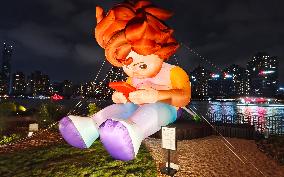 Shanghai International Light Festival "Mobile Phone Boy