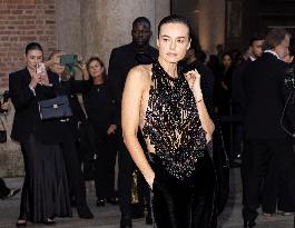 MFW Giorgio Armani arrivals MP