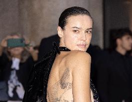 MFW Giorgio Armani arrivals MP