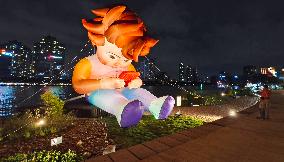 Shanghai International Light Festival "Mobile Phone Boy
