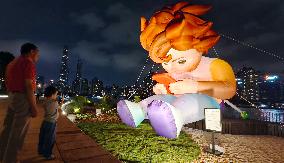 Shanghai International Light Festival "Mobile Phone Boy