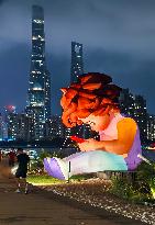 Shanghai International Light Festival "Mobile Phone Boy