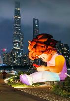 Shanghai International Light Festival "Mobile Phone Boy