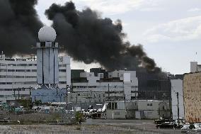 Fire on Haneda airport premises