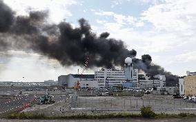 Fire on Haneda airport premises