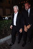 Richard Gere Arrives At The Armani Hotel - Milan