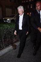 Richard Gere Arrives At The Armani Hotel - Milan