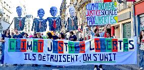 Climate Marches Held In Paris - France