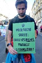 Climate Marches Held In Paris - France