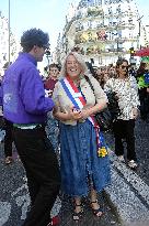 Climate Marches Held In Paris - France