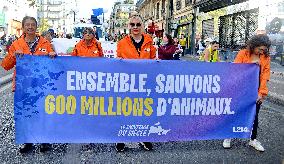 Climate Marches Held In Paris - France
