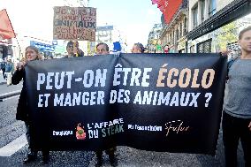 Climate Marches Held In Paris - France