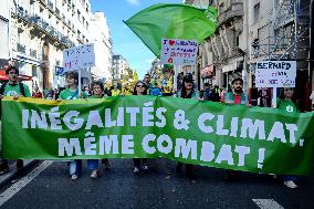 Climate Marches Held In Paris - France