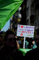 Climate Marches Held In Paris - France