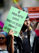Climate Marches Held In Paris - France