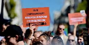 Climate Marches Held In Paris - France