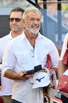 Mel Gibson At Roma v Hellas Verona Match - Rome