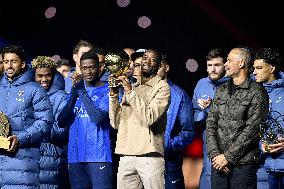 Ousmane Dembele Presents Ballon d'Or At PSG v Auxerre Match - Paris