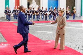 Giorgia Meloni Meets Umaro Sissoco Embalo In Rome - Italy