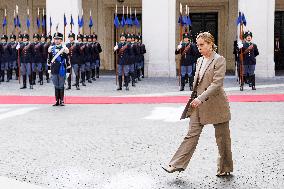 Giorgia Meloni Meets Umaro Sissoco Embalo In Rome - Italy