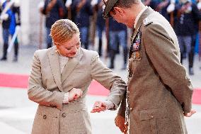 Giorgia Meloni Meets Umaro Sissoco Embalo In Rome - Italy