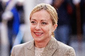 Giorgia Meloni Meets Umaro Sissoco Embalo In Rome - Italy