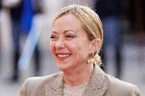 Giorgia Meloni Meets Umaro Sissoco Embalo In Rome - Italy