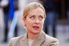 Giorgia Meloni Meets Umaro Sissoco Embalo In Rome - Italy