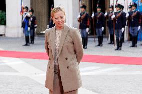 Giorgia Meloni Meets Umaro Sissoco Embalo In Rome - Italy